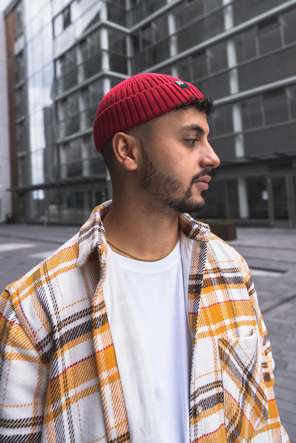 beanie punainen